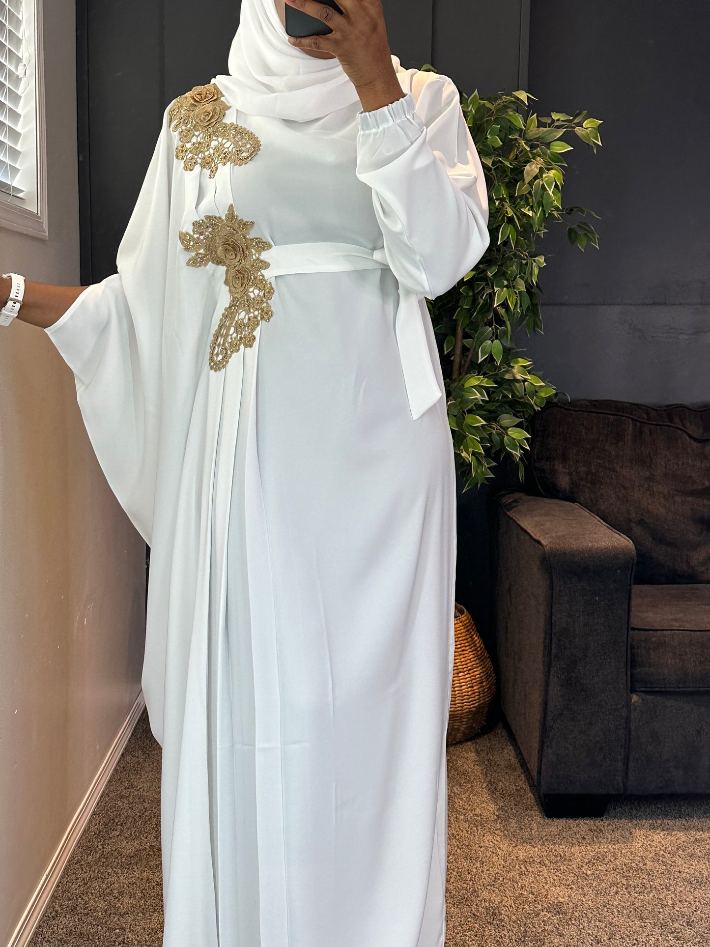 Abaya Aminata - off-white