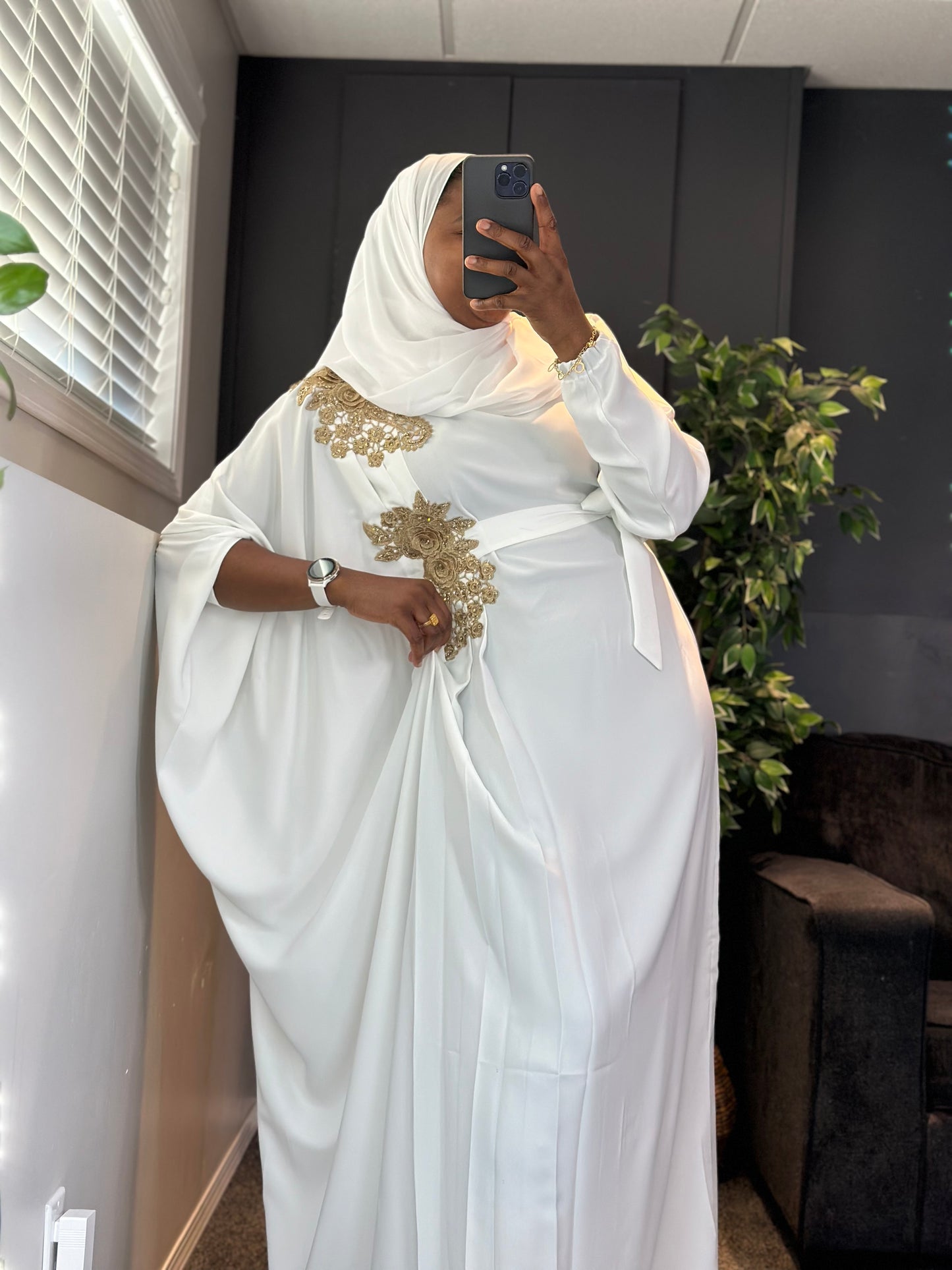 Abaya Aminata - off-white