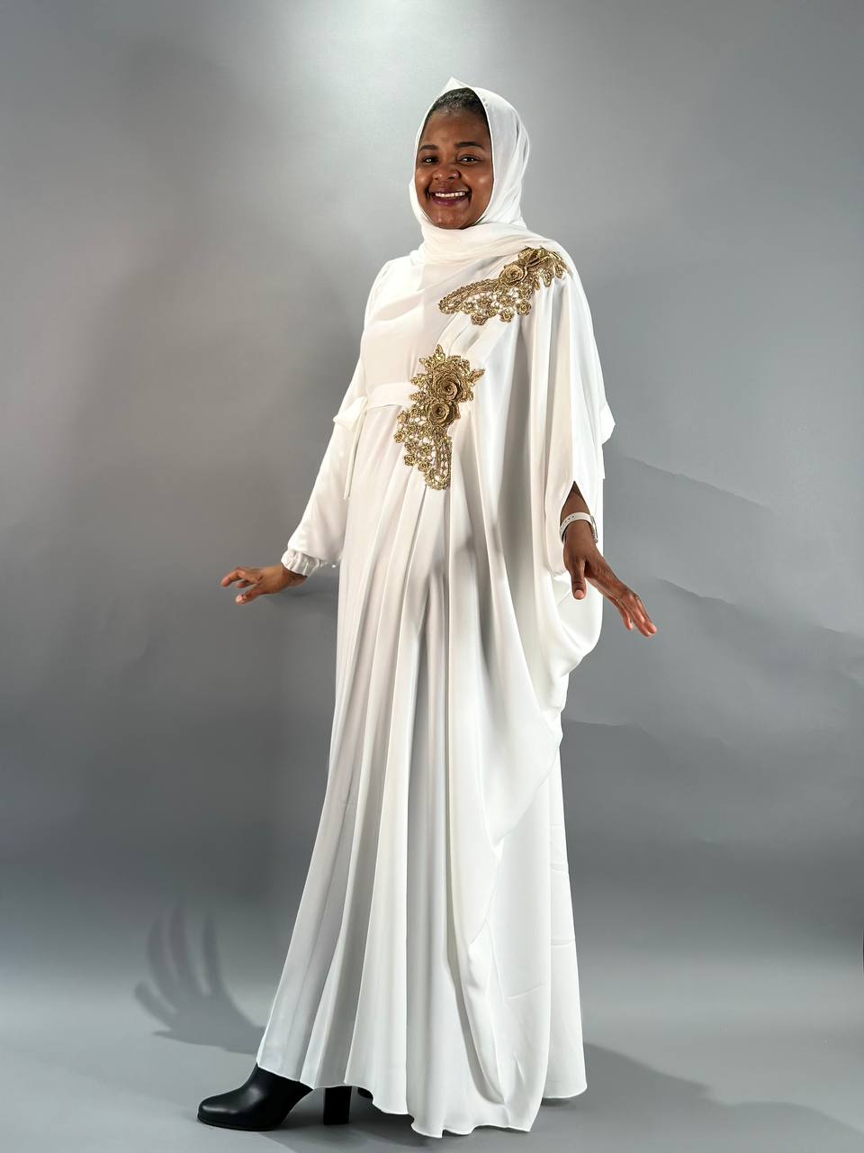 Abaya Aminata - off-white